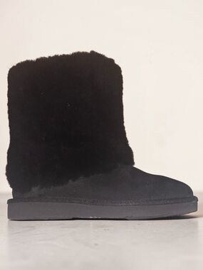 UGG Black Shearling Mid-Calf Boot